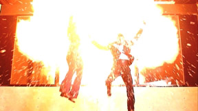 Window-Jump with Explosion for german television series "ZDF-Montagskino"